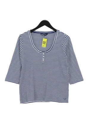 Crew Clothing Women's Top UK 12 Blue Cotton with Elastane Basic - Image 1 of 4