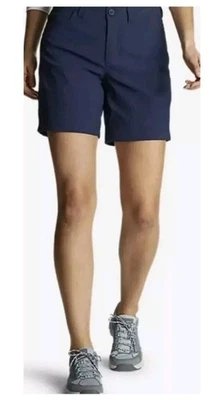 Nuevo con etiquetas Pantalones Cortos Para Mujer Eddie Bauer Azul Marino Rainier Elastizados Repelentes al Agua Talla 16 Foto 1 de 4