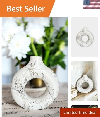 Jarrón decorativo contemporáneo hecho a mano de 20 cm - diseño escandinavo multicolor Foto 1 de 4