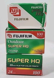 Fujifilm Super HQ 100 Speed Film 3-Pack 72 Total Exposures - Expired. x1c - Picture 1 of 2
