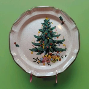 Mikasa Festive Season EB 451 Christmas Tree Dinner Plates 10 7/8” - Picture 1 of 13