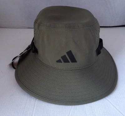 NUEVO CON ETIQUETAS Auténtico ADIDAS VICTORIA 5 CLIMACOOL Oliva/Negro Sombrero Cubo Hombres L/XL Unisex Foto 1 de 4
