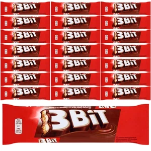  3Bit Baton w czekoladzie mlecznej z nadzieniem mlecznym i herbatnikiem 46 g x 2 - Bild 1 von 1