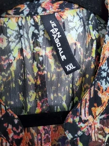 JEAN PASCALE luftige Chiffon Bluse Mehrfarbig ärmellos Gr.46 XXL - Bild 1 von 4