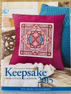 2015 Keepsake CrossStitch & Needlework Calendar Booklet -all 12 month patterns! - Picture 1 of 5