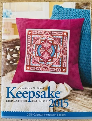 2015 Keepsake CrossStitch & Needlework Calendar Booklet -all 12 month patterns! - Image 1 of 4