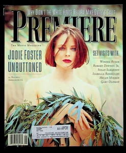 Premiere Movie Magazine JANUARY 1995 Jodie Foster, Winona Ryder,Robert Downey Jr - Picture 1 of 3