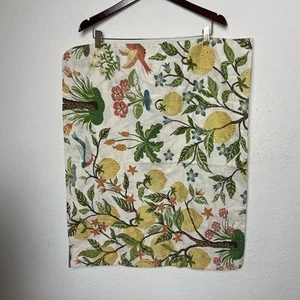 Pottery Barn Jocelyn Floral Standard Pillow Sham Bird Lemon Tree - Picture 1 of 5