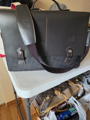 Maletín Bandolera Dunhill Modelo Raro. Lona/cuero  Foto 1 de 4