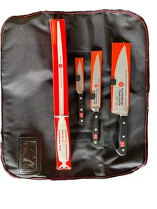 KOCHNIFE COOK'S Set di 3 COLTELLI e ACCIAIO PER AFFILARE + Coperchio - Foto 1 di 8