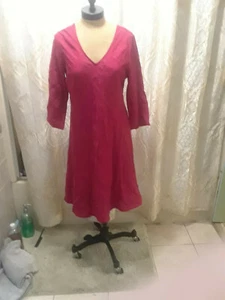 Weiche Umgebung Perser rot Leinen Strandkleid M Neu mit Etikett $ 98 * - Bild 1 von 6