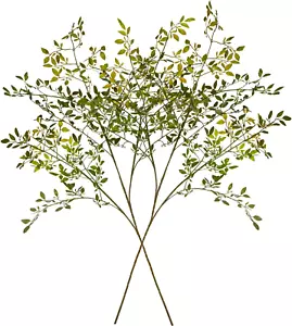 2Pcs Artificial Greenery Stems, 43.6" Nandina Branches Tall Faux Plant Stems for - Picture 1 of 12