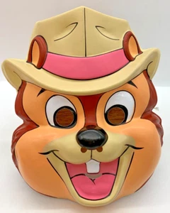 VTG 1987 CHIP retro style Halloween mask anthropomorphic chipmunk Walt Disney Co - Picture 1 of 6