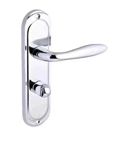 Mocho Drehverschluss Türgriffe Badezimmer Satin Nickel (Paar) - Brandneu - Bild 1 von 4