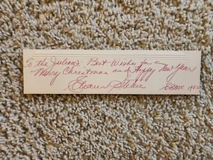 Autogramm Eleanor Steber American Opera Singer 1963 - Bild 1 von 2