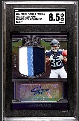 2023 Panini Plates & Patches Tyjae Spears - /149 RC - Image 1 of 2