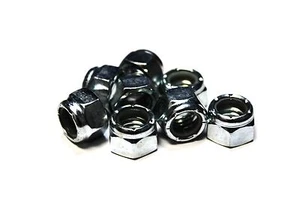 (500) Dadi di bloccaggio con inserti in nylon 7/16"-14 (zincato) Nylock - Foto 1 di 1