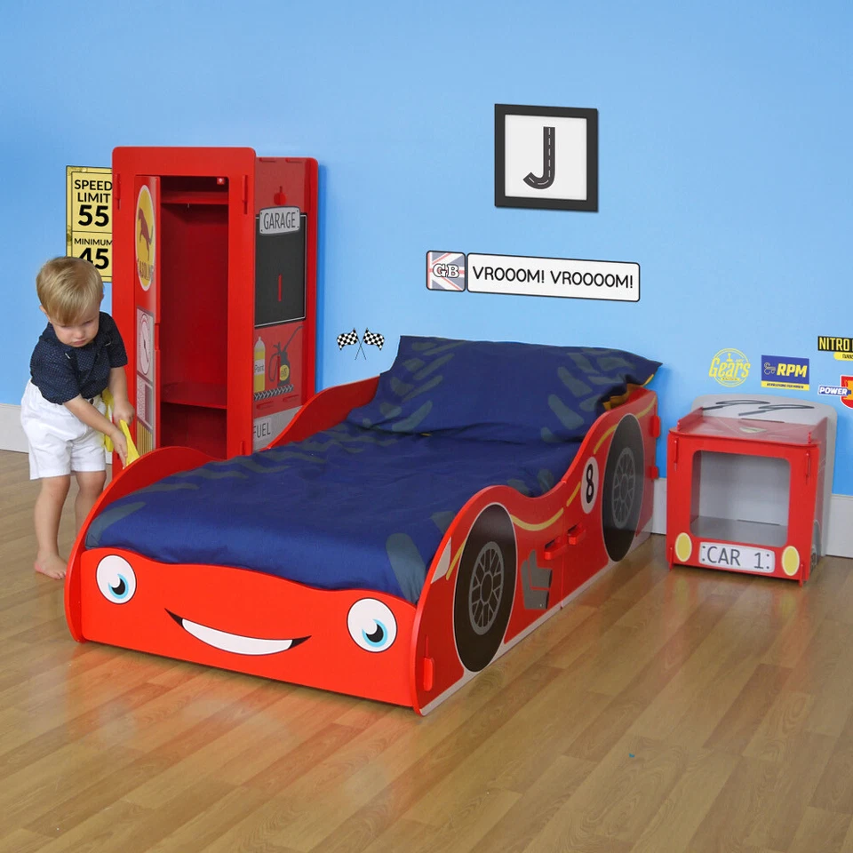 Bedside Table, Racing Car Kids Toddler Bed Playbox Bedroom Set - Image 1 of 1