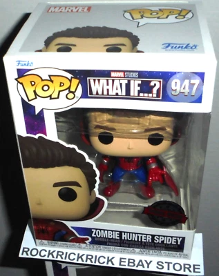 FIGURA FUNKO POP MARVEL STUDIOS ¿Y SI..? ZOMBIE HUNTER SPIDEY 947 NUEVO SIN ABRIR Foto 1 de 2