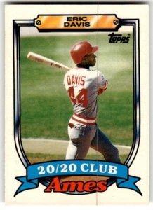 1989 Topps Ames 20/20 Club ERIC DAVIS Card #11 Cincinnati Reds Baseball - Bild 1 von 2