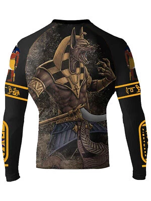 Raven Fightwear Men's Anubis BJJ Rash Guard MMA Black  - Image 1 of 3
