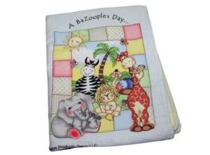 A BaZooples Day Fabric Cloth Infant Book Handmade Vicki Schreiner Safari Baby - Picture 1 of 9