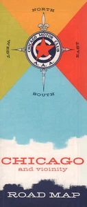 Hoja de ruta AAA 1963: Chicago and Vicinity nuevo de lote antiguo - Imagen 1 de 1