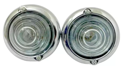 Willys CJ3b CJ3 CJ5 Ford Jeeps Parking Turn Signal Indicator Clear Glass Lights - Imagem 1 de 4