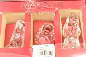 Marquis Waterford Crystal Nativity Collection 3pcs Set The Holy Family (Z28B) - Picture 1 of 19