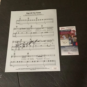 Harry Styles Signed Sign of the Times Lyric Sheet JSA COA - Picture 1 of 1
