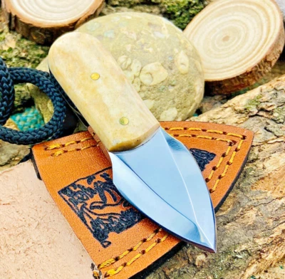 Cuchillo MINI BOOT EDC - Hoja de acero al carbono de alto pulido hecho a medida 2881 Foto 1 de 4