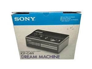 New Sony Dream Machine AM/FM Alarm Digital Clock Radio Wood Grain Model ICF-C4W - Picture 1 of 4