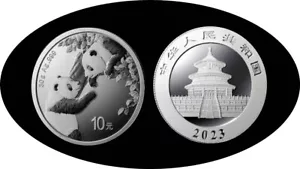 China 1 oz 2023 Panda Bear 10 Yen Silver Ag - Picture 1 of 1