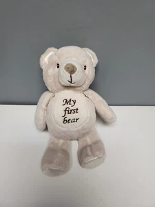 Kellytoy My First Bear Plush Oatmeal Rattle 14 Inch Stuffed Animal Toy - Picture 1 of 9