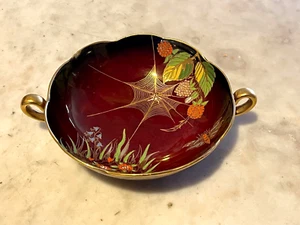 Vintage Carlton Ware Rouge Royale Sider web Pattern Oval Display Bowl - Picture 1 of 9