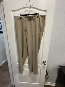 Footjoy Golf Chino Pants Beige Stretch Flat Front Mens Size 40x30 - Picture 1 of 7