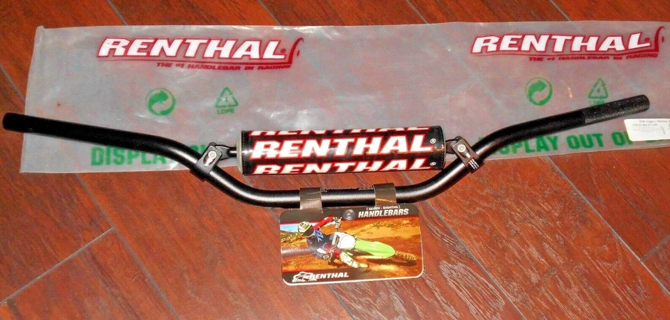 MANILLAR, BARRAS, MOTO CROSS RENTHAL HONDA CR HIGH ALUMINIO NEGRO ALTO, MOTOCROSS Foto 1 de 1