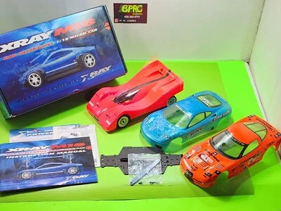 Vin RC CarX-RAY X-M18 4WD SHAFT DRIVE /BLUE CARBON FIBER CHASSIS  HOPUP USED ... - Image 1 of 4