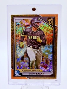 2024 Bowman Chrome Ethan Salas Gold Shimmer Refractor /50 Padres #BCP-201 - Picture 1 of 2
