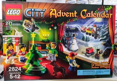 New & Sealed! LEGO CITY 2824 ADVENT CALENDAR 2010, Retired! 5x MiniFigs, Dog, - Image 1 of 3