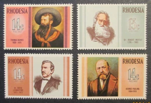 Rhodesia Stamps - 1967 Famous Rhodesian - 4 x Mint Never Hinged - Picture 1 of 2