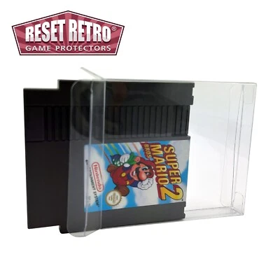 Klarsicht Schutzhüllen für Nintendo Spiele/Module NES Cart 0,3 / 0,5 mm - Bild 1 von 2