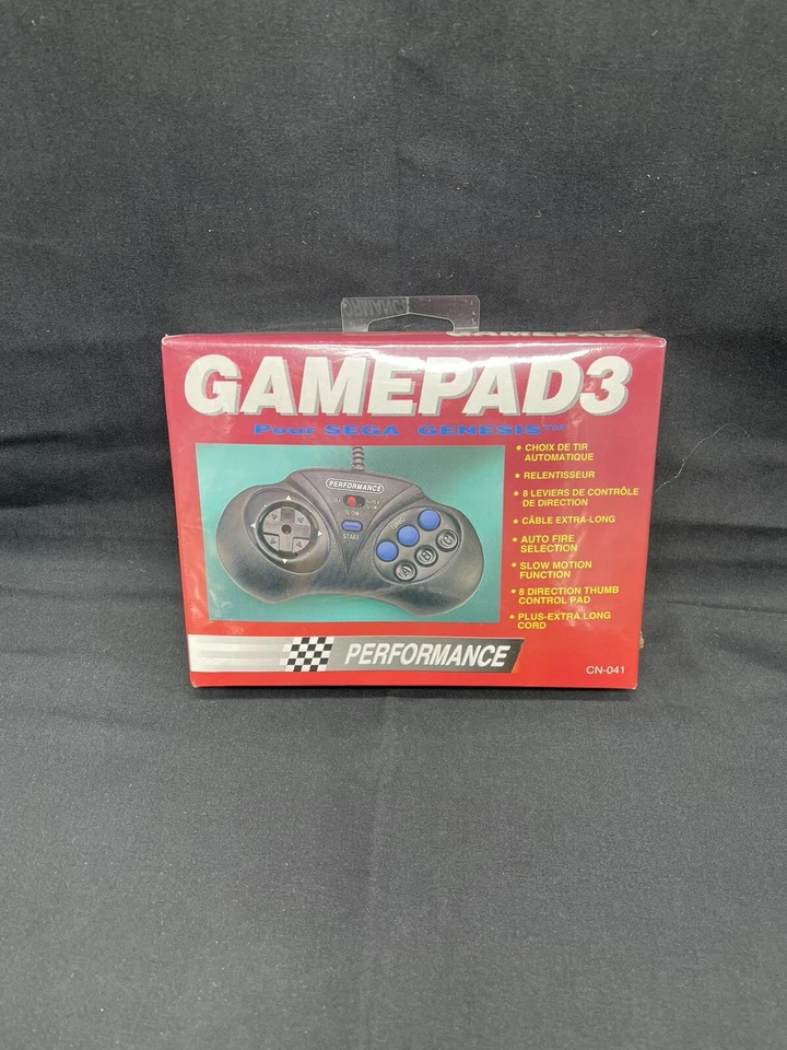 PERFORMANCE SEGA GENESIS GAME Pad 3 ORIGINAL BOX CN-041 - Image 1 of 4