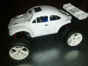 REVO BAJA BUG BODY AND WING  TRAXXAS 1/16 SUMMIT EREVO MINI SLASH VW RC - Picture 1 of 6