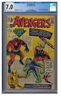 Avengers #2 (1963) Key 1st Space Phantom CGC 7.0 Z435 - Image 1 of 2