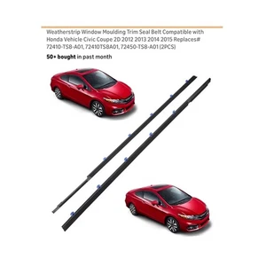 Weatherstrip Window Seal Belt for Honda Civic Coupe 2D 2012-2015 72410TS8A01 - Picture 1 of 6
