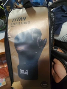 Everlast Titan Hybrid Boxing/Mma Gloves L/Xl Black And Bronze - Picture 1 of 6