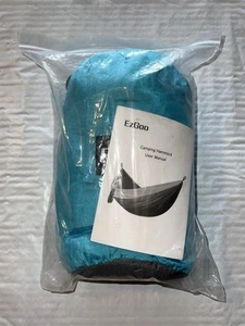 EzGoo Camping Hammock - Portable Hammock W Straps Camping Teal / Grey - Picture 1 of 6
