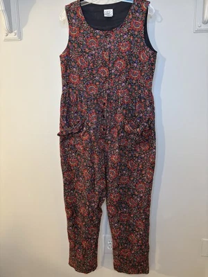 Mono De Colección Laura Ashley Rojo Floral Pana M Años 80 Gran Bretaña  Foto 1 de 4