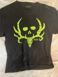 Bone Collector Logo Mens Short Sleeve T-Shirt Black Size L (42/44) Tribe/gang - Picture 1 of 7